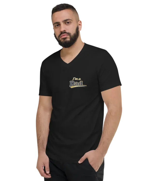 Unisex Short Sleeve V-Neck T-Shirt 4