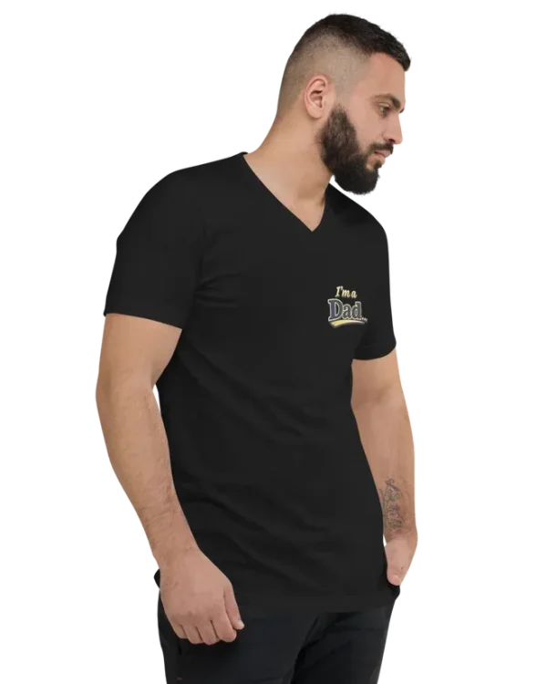 Unisex Short Sleeve V-Neck T-Shirt 2
